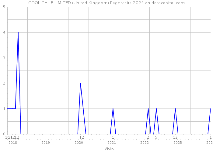 COOL CHILE LIMITED (United Kingdom) Page visits 2024 