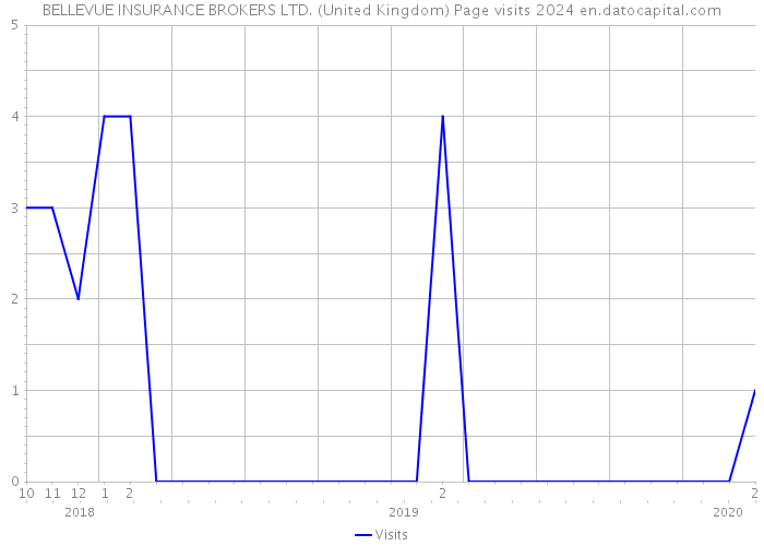 BELLEVUE INSURANCE BROKERS LTD. (United Kingdom) Page visits 2024 