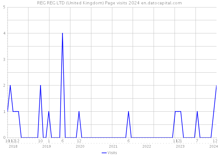 REG REG LTD (United Kingdom) Page visits 2024 