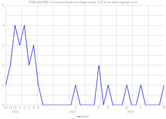 TNB LIMITED (United Kingdom) Page visits 2024 