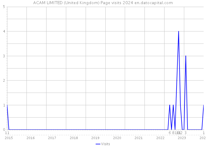 ACAM LIMITED (United Kingdom) Page visits 2024 