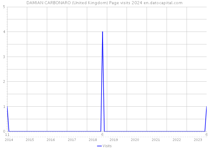 DAMIAN CARBONARO (United Kingdom) Page visits 2024 