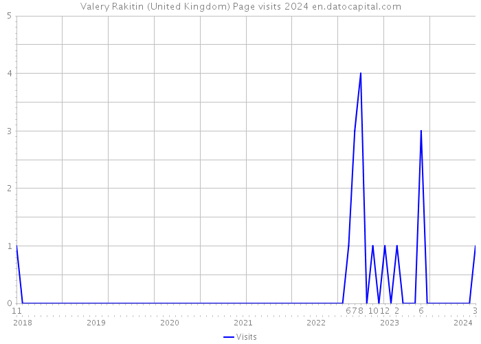 Valery Rakitin (United Kingdom) Page visits 2024 