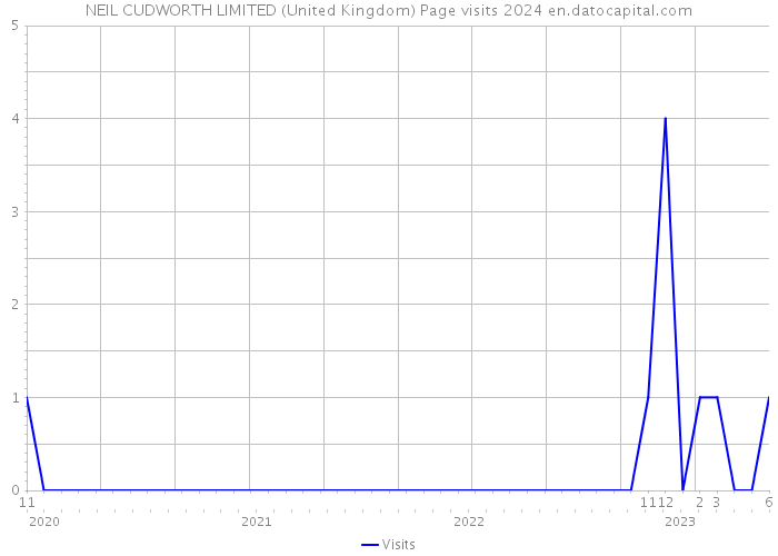 NEIL CUDWORTH LIMITED (United Kingdom) Page visits 2024 