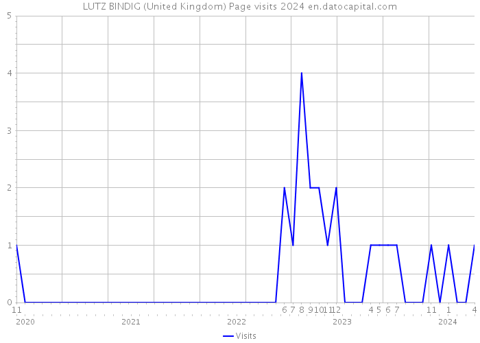 LUTZ BINDIG (United Kingdom) Page visits 2024 
