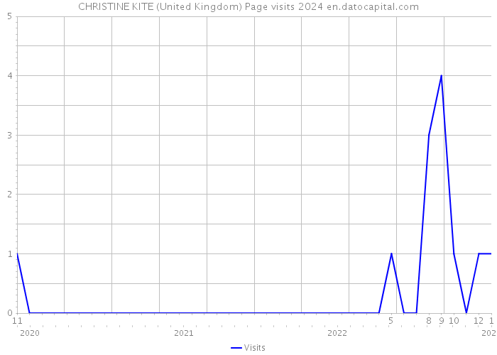 CHRISTINE KITE (United Kingdom) Page visits 2024 