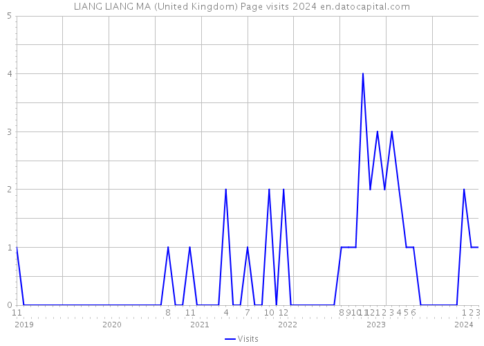 LIANG LIANG MA (United Kingdom) Page visits 2024 