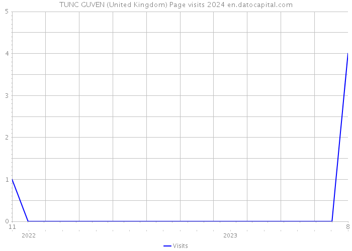 TUNC GUVEN (United Kingdom) Page visits 2024 