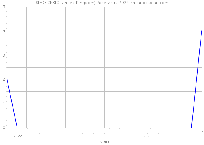 SIMO GRBIC (United Kingdom) Page visits 2024 