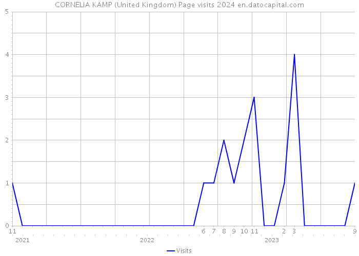 CORNELIA KAMP (United Kingdom) Page visits 2024 