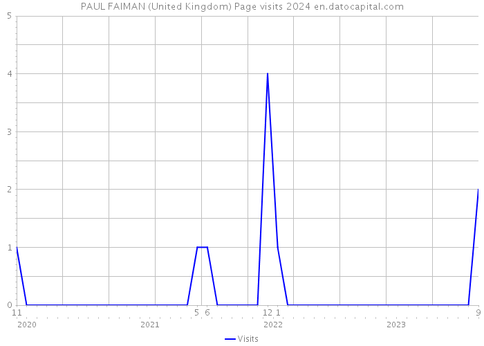 PAUL FAIMAN (United Kingdom) Page visits 2024 