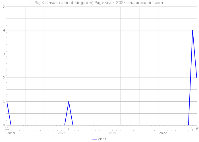 Raj Kashyap (United Kingdom) Page visits 2024 