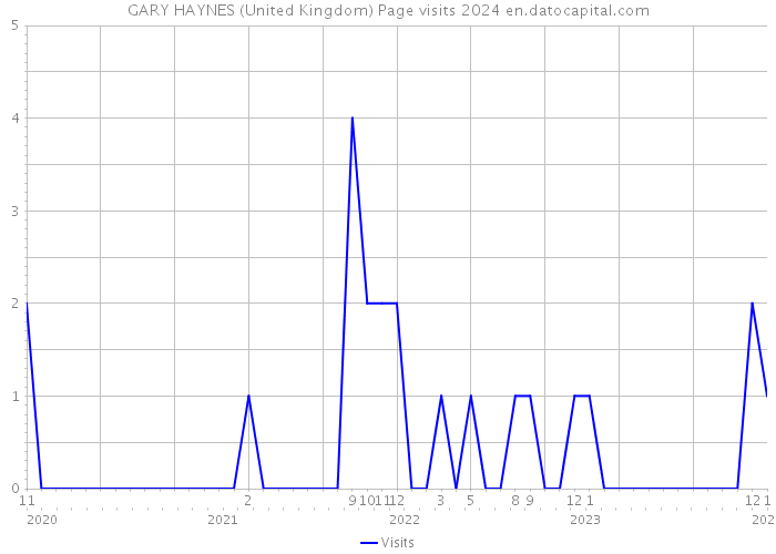 GARY HAYNES (United Kingdom) Page visits 2024 