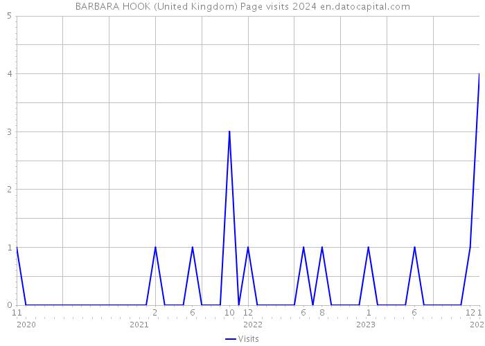 BARBARA HOOK (United Kingdom) Page visits 2024 
