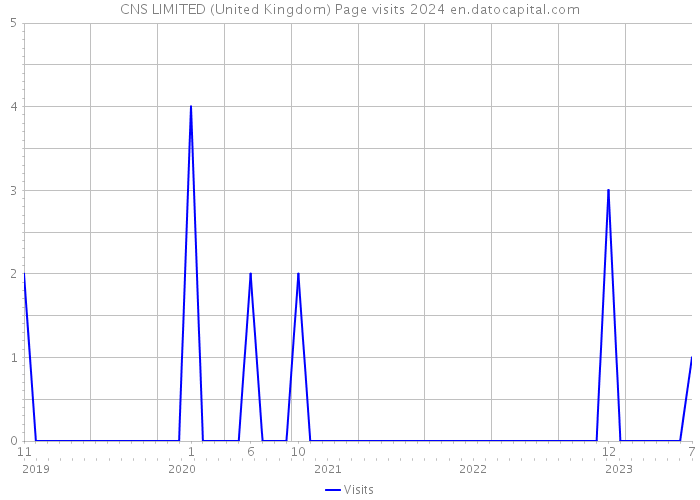 CNS LIMITED (United Kingdom) Page visits 2024 