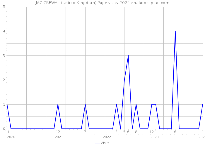 JAZ GREWAL (United Kingdom) Page visits 2024 