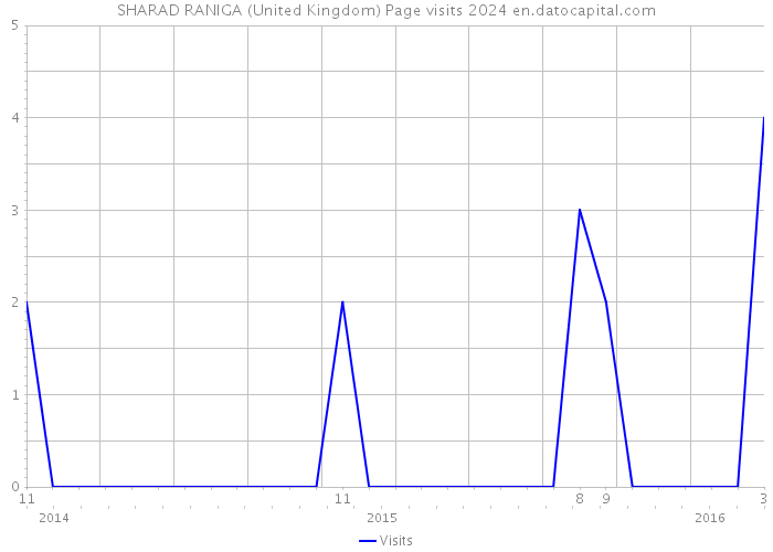 SHARAD RANIGA (United Kingdom) Page visits 2024 