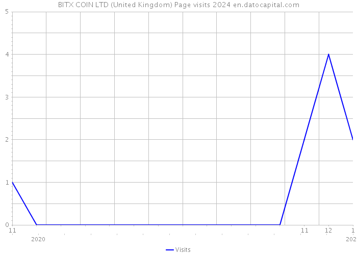 BITX COIN LTD (United Kingdom) Page visits 2024 