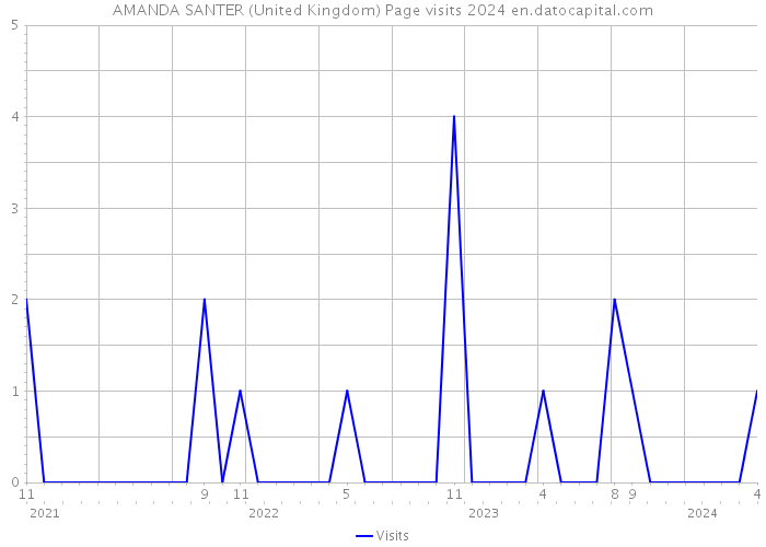 AMANDA SANTER (United Kingdom) Page visits 2024 