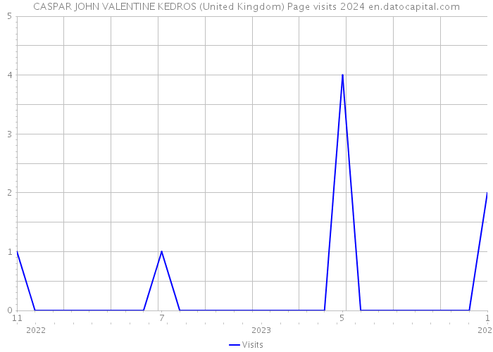 CASPAR JOHN VALENTINE KEDROS (United Kingdom) Page visits 2024 