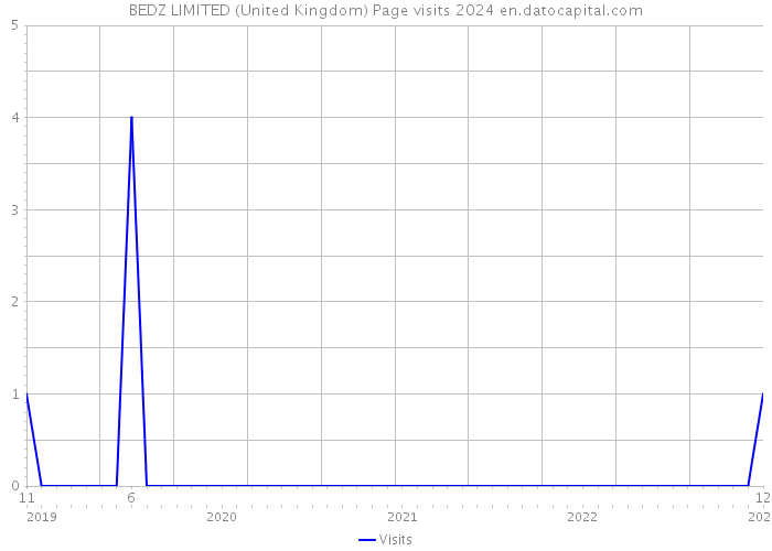 BEDZ LIMITED (United Kingdom) Page visits 2024 
