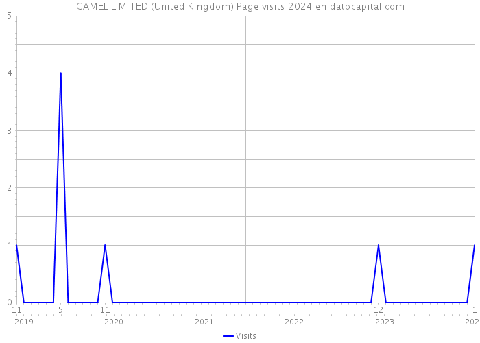 CAMEL LIMITED (United Kingdom) Page visits 2024 