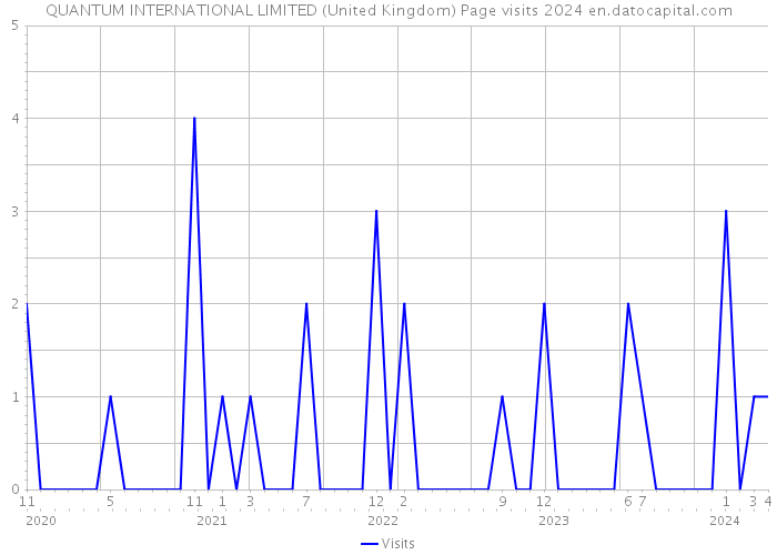 QUANTUM INTERNATIONAL LIMITED (United Kingdom) Page visits 2024 