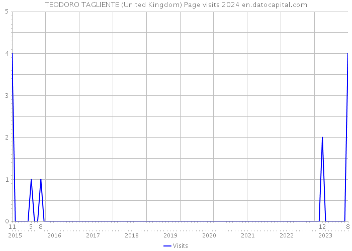 TEODORO TAGLIENTE (United Kingdom) Page visits 2024 