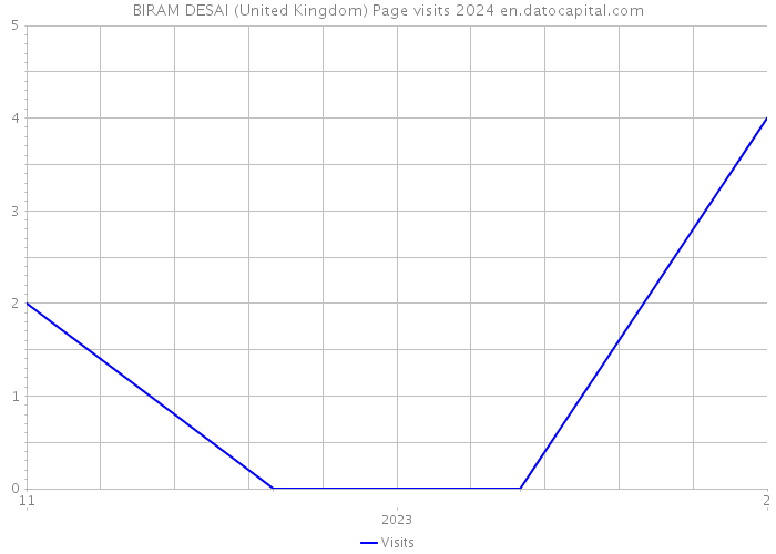 BIRAM DESAI (United Kingdom) Page visits 2024 