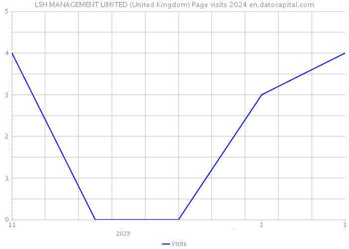 LSH MANAGEMENT LIMITED (United Kingdom) Page visits 2024 