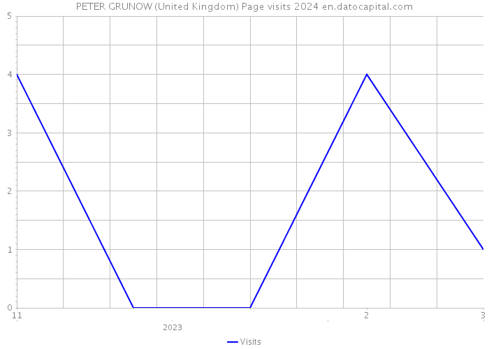 PETER GRUNOW (United Kingdom) Page visits 2024 