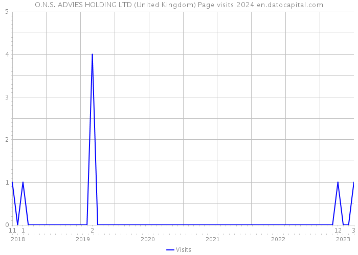 O.N.S. ADVIES HOLDING LTD (United Kingdom) Page visits 2024 
