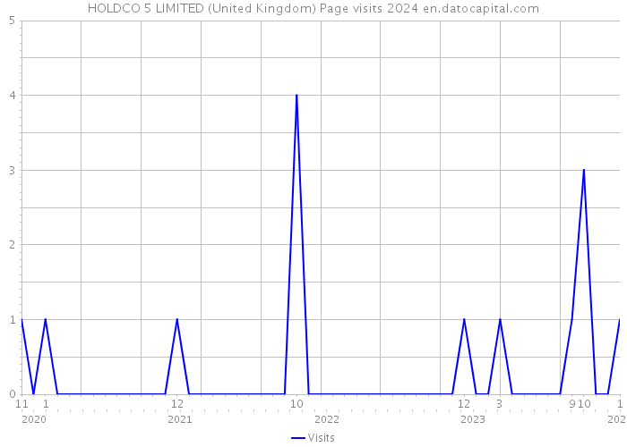 HOLDCO 5 LIMITED (United Kingdom) Page visits 2024 