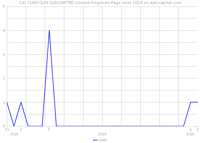 CAI YUAN GUN GUN LIMITED (United Kingdom) Page visits 2024 