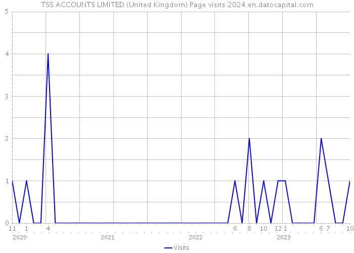 TSS ACCOUNTS LIMITED (United Kingdom) Page visits 2024 