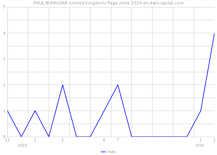 PAUL BUHAGIAR (United Kingdom) Page visits 2024 