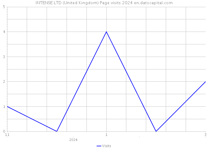 INTENSE LTD (United Kingdom) Page visits 2024 