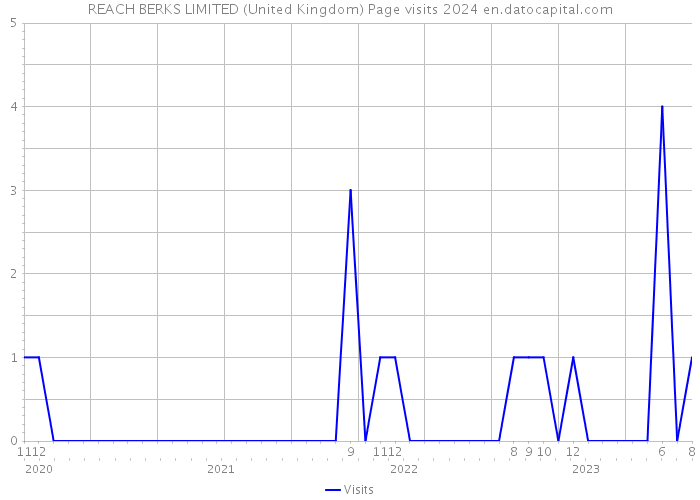 REACH BERKS LIMITED (United Kingdom) Page visits 2024 