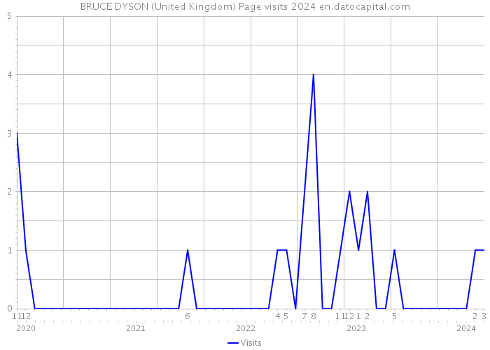 BRUCE DYSON (United Kingdom) Page visits 2024 