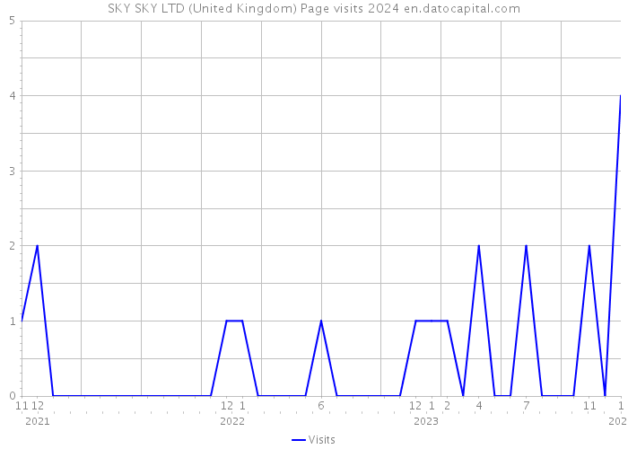 SKY SKY LTD (United Kingdom) Page visits 2024 