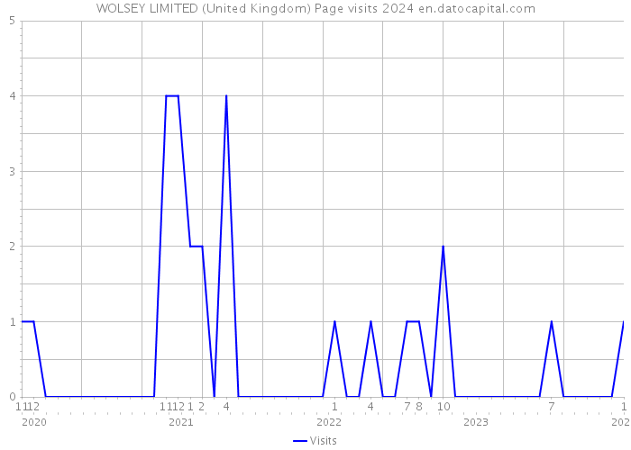 WOLSEY LIMITED (United Kingdom) Page visits 2024 