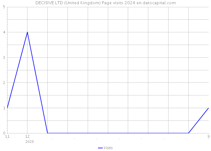 DECISIVE LTD (United Kingdom) Page visits 2024 