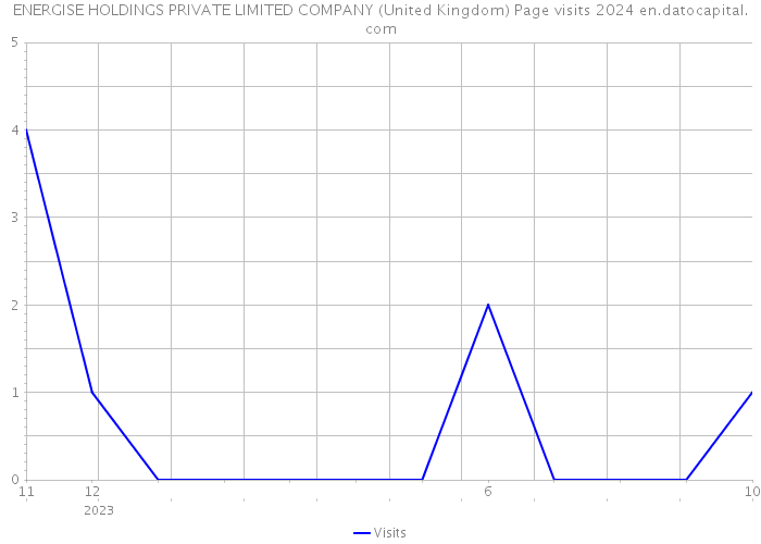 ENERGISE HOLDINGS PRIVATE LIMITED COMPANY (United Kingdom) Page visits 2024 