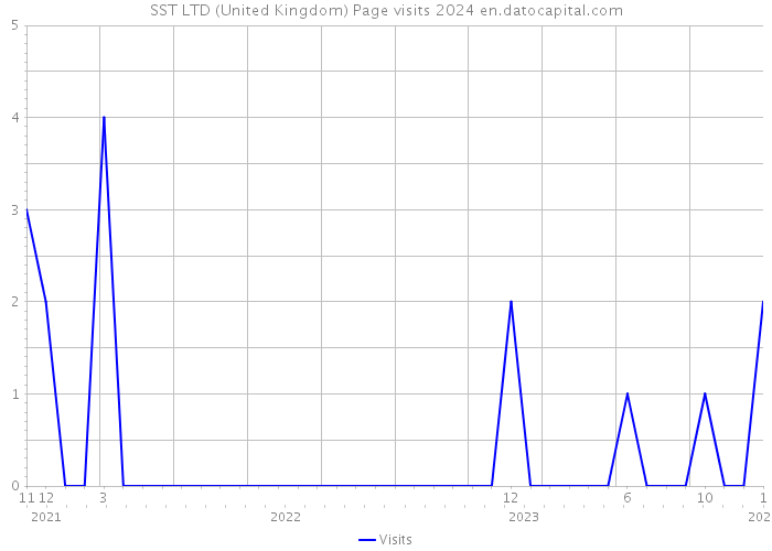 SST LTD (United Kingdom) Page visits 2024 