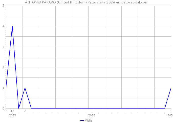 ANTONIO PAPARO (United Kingdom) Page visits 2024 