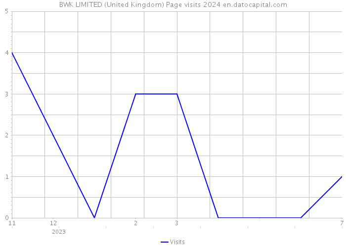 BWK LIMITED (United Kingdom) Page visits 2024 