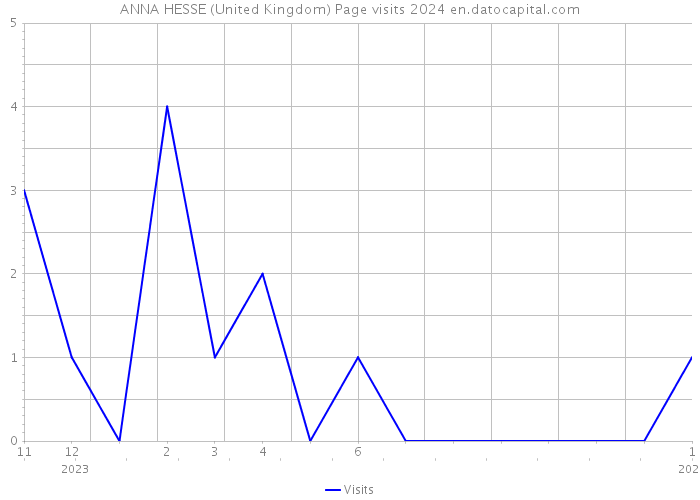 ANNA HESSE (United Kingdom) Page visits 2024 