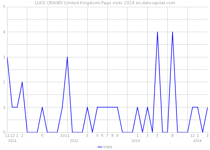 LUIGI GRANDI (United Kingdom) Page visits 2024 