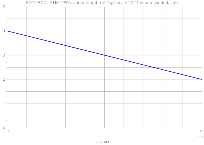 BONNE SOUP LIMITED (United Kingdom) Page visits 2024 