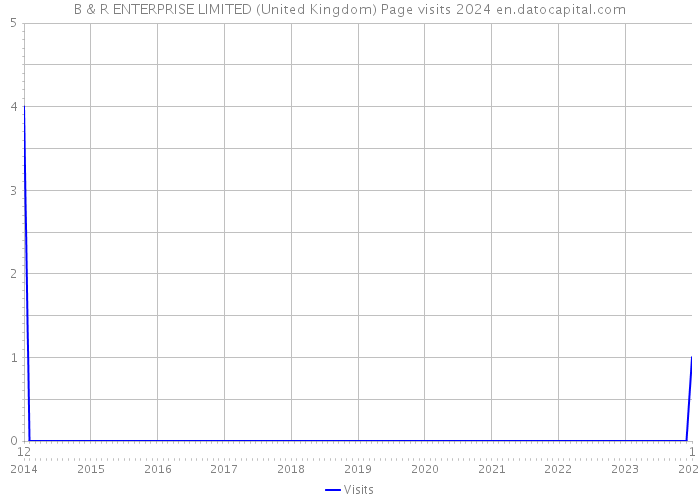B & R ENTERPRISE LIMITED (United Kingdom) Page visits 2024 